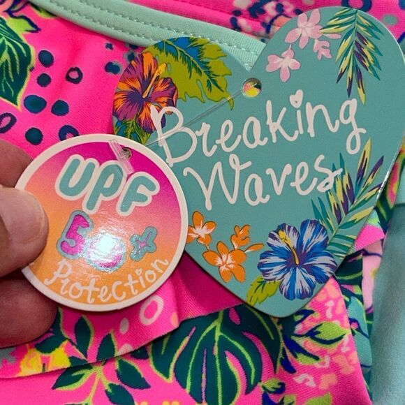 Breaking Waves Tropical 2 Piece Tankini Swimsuit - Picture 10 of 10